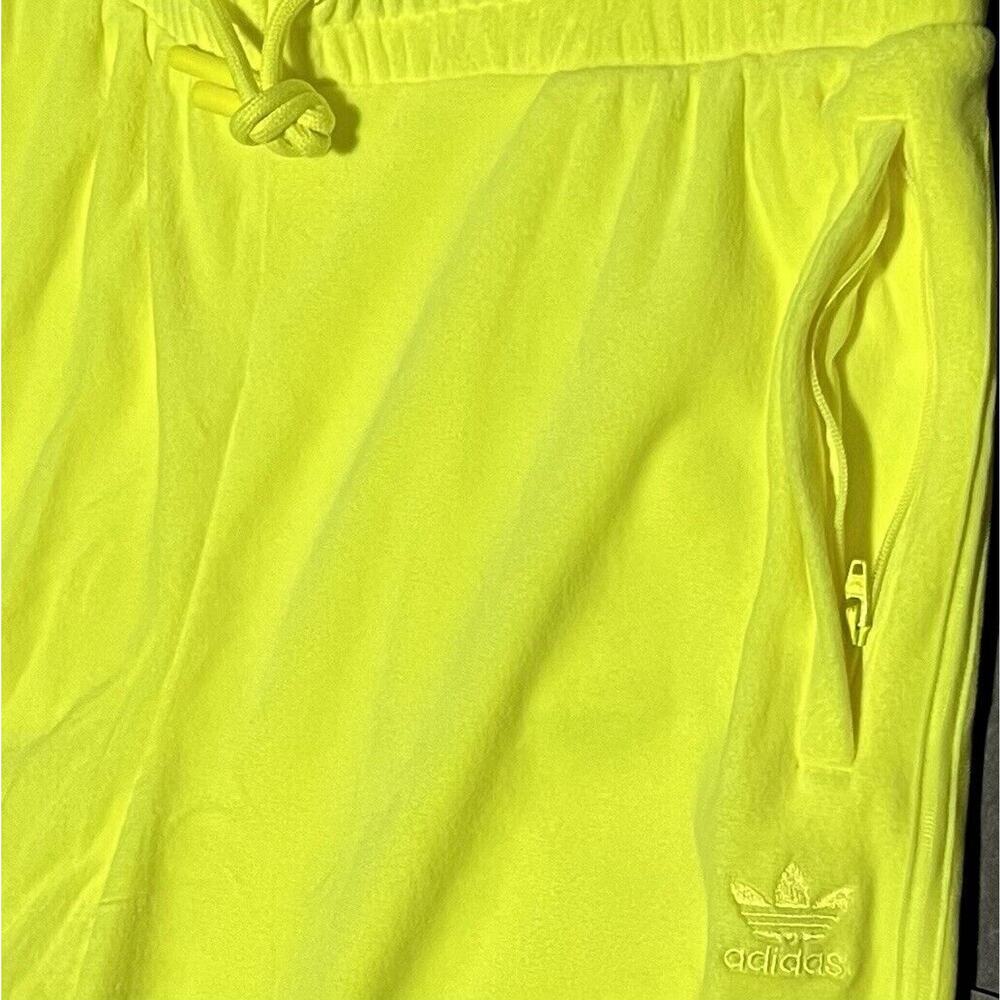 ADIDAS Jeremy Scott Velour Track Pant Wide Leg H50964 Womens Sz XL Solar Yellow - Picture 5 of 14